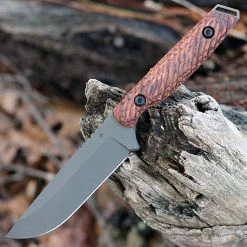 Toor Knives Field 2.0 Spanish Moss - Walnut Dynamic Fluting (4.5" CPM 154 Grey)