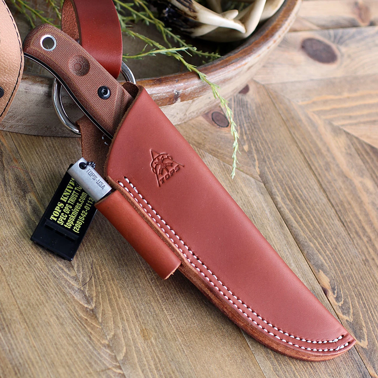 TOPS Knives Baja 4.5 Reserve Edition Tan Micarta (4" 1095 Blk) BAJA 4.5R 7 TOPS Knives Baja 4.5 Reserve Edition Tan Micarta (4" 1095 Blk) BAJA 4.5R - Image 5