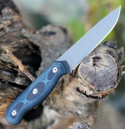 Tops Knives Dicer 4 Steak Knife DCR4-01, 4.38" CPM S35VN Tumble Blade, Blue/Black G10 Handle 6 Tops Knives Dicer 4 Steak Knife DCR4-01, 4.38" CPM S35VN Tumble Blade, Blue/Black G10 Handle -Knives Sales TPDCR401.1 64510.1604524198