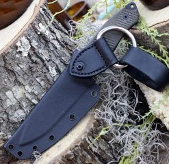 TOPS Knives Trail Seeker TLSR-01, 4.50" 1095 Black Plain Blade, Green Canas Micarta Handle -Knives Sales TPTLSR01.3 50828.1614791859