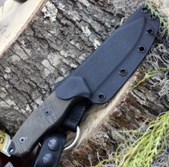 TOPS Knives Trail Seeker TLSR-01, 4.50" 1095 Black Plain Blade, Green Canas Micarta Handle -Knives Sales TPTLSR01.4 79120.1614791859