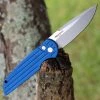 Pro-Tech TR-3 LEFT Auto - Blue Alum. (3.5" 154CM SW) TR-3 L-1 BLUE