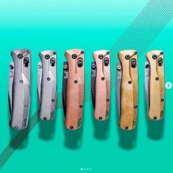 Flytanium Crossfade Titanium SW Scales - for Benchmade MINI Bugout -Knives Sales Ti Copper Brass MINI Bugout 1 10437.1634931406