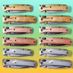 Flytanium Crossfade Copper Scales - for Benchmade MINI Bugout -Knives Sales Ti Copper Brass MINI Bugout 96872.1634932057