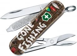 Victorinox Classic SD 2020 Limited Edition 0.6223.L2005, 2.25" Closed, ABS Gone Fishing Design