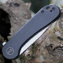 WE Knife Elementum Frame Lock - Blk Ti (3" Hakkapella Damasteel) WE18062X-DS1 -Knives Sales WE18062XDS1.3 96435.1641487244