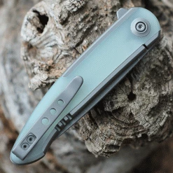 WE Knife Smooth Sentinel - Ti/Natural G-10 (3" CPM 20CV SW) WE20043-2 -Knives Sales WE200432.3 07578.1635528836