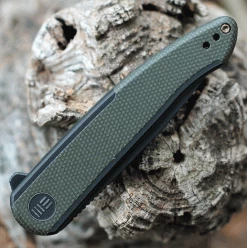 WE Knife Smooth Sentinel - Blk Ti/Green Micarta (3" CPM 20CV Blk) WE20043-4 -Knives Sales WE200434.3 68269.1635529652