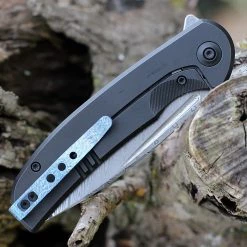 WE Knife Beacon - Black Ti (3.5" Hakkapella Damasteel) WE20061B-DS1 -Knives Sales WE20061BDS1.2 22286.1641487980