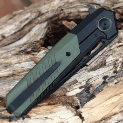 WE Knife Arsenal - Blk Ti / OD Green G10 (3.5" CPM 20CV Blk SW) WE20073-2 -Knives Sales WE20073 2.2 21428.1637617543