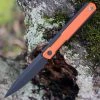 WE Knife Co. Peer, 2015B, 3.5" CPM 20CV Black Blade, Black Titanium Handle with Orange G-10 Inlay -Knives Sales WE2015B 71262.1611689913
