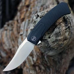 WE Shuddan Flipper- Blk Ti (3.48" Satin CPM20CV) WE210151