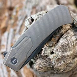 WE Shuddan Flipper- Bronze Ti (3.48" Blk SW CPM20CV) WE210153 -Knives Sales WE210153.3 04577.1658258692