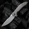 WE Knife Quixotic Frame Lock - Gray Ti (3.5" CPM 20CV Silver BB) WE21016-1 -Knives Sales WE21016 1 10212.1648051506