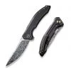 WE Knife Quixotic Flipper - Bronze/Blk Ti (3.45" Damasteel ) - WE21016-DS1 -Knives Sales WE21016DS1 55467.1653400447