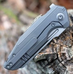WE StarHawk Flipper - Gray Ti. (2.81 CPM-20CV Silver BB) WE21017-1 -Knives Sales WE210171.3 71572.1660588123