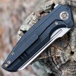 WE StarHawk Flipper - Blk Ti. (2.81 CPM-20CV Silver BB) WE21017-3 -Knives Sales WE210173.2 69290.1660587623