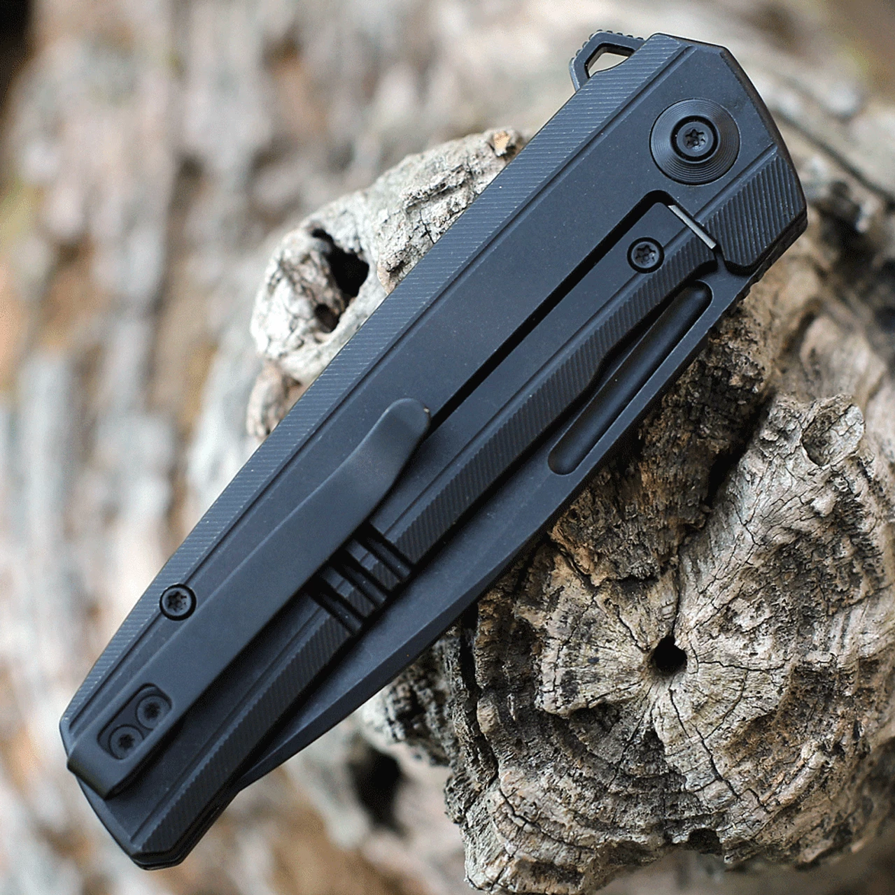 WE Knife Speedster Flipper - Blk Ti (3..5" CPM 20CV Blk SW) WE21021B-2 6 WE Knife Speedster Flipper - Blk Ti (3..5" CPM 20CV Blk SW) WE21021B-2 - Image 4