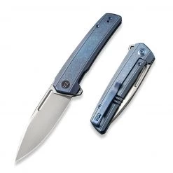 WE Knife Speedster Flipper - Blue Ti (3.5” CPM 20CV Silver BB) WE21021B-3
