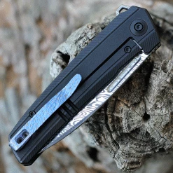 WE Knife Speedster Flipper - Blk Ti (3.5” Damasteel) - WE21021B-DS1 -Knives Sales WE21021BDS1.2 25086.1653597352
