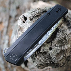 WE Knife Speedster Flipper - Blk Ti (3.5” Damasteel) - WE21021B-DS1 -Knives Sales WE21021BDS1.3 44989.1653597352