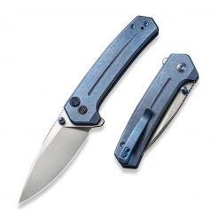 WE Knife Culex Button Lock - Blue Ti (3" Silver BB) WE21026B-4