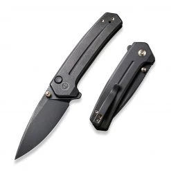 WE Knife Culex Button Lock - Blk Ti (3" Blk SW) WE21026B-2