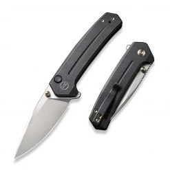 WE Knife Culex Button Lock - Blk Ti (3" Silver BB) WE21026B-3