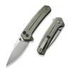 WE Knife Culex Button Lock - Green Ti (3" Silver BB) WE21026B-5 1 WE Knife Culex Button Lock - Green Ti (3" Silver BB) WE21026B-5 -Knives Sales WE21026B5 69068.1653429073