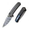 WE Knife Culex Button Lock - Blk Ti (3" Damasteel) WE21026B-DS1 -Knives Sales WE21026BDS1 21838.1653418454