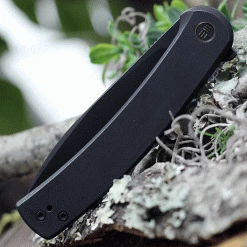 WE Knife Co. Upshot 2102B, 3.47" CPM-20CV Black Stonewashed Blade, Black Titanium Handle - Limited Edition -Knives Sales WE2102B.2 82840.1621450825