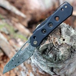 We Vision R Manual - Blk Ti. (3.54" Hakkapella Damasteel) WE21031-DS1