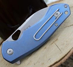GiantMouse ACE Biblio - Blue Ti (2.9" M390 Satin) BIBLIO-TI-BLUE -Knives Sales biblio ti blue sw.2 50727.1611778154