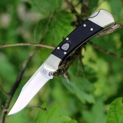 Buck Auto Elite 112BKSA, 3" Satin S30V Vanadium Plain Blade, G10 Handle