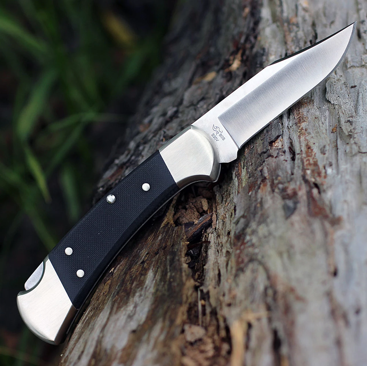 Buck Auto Elite 112BKSA, 3" Satin S30V Vanadium Plain Blade, G10 Handle 6 Buck Auto Elite 112BKSA, 3" Satin S30V Vanadium Plain Blade, G10 Handle - Image 4