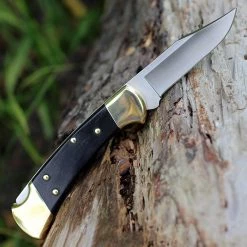 Buck Auto 112BRSA, 3" Satin 420HC SS Plain Blade, Macassar Ebony Dymondwood Handle -Knives Sales bu112brsa.2 94282.1566586147