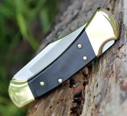 Buck Auto 112BRSA, 3" Satin 420HC SS Plain Blade, Macassar Ebony Dymondwood Handle -Knives Sales bu112brsa.4 01602.1566586149