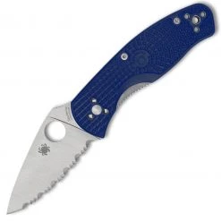Spyderco Persistence Lightweight Blue FRN (2.75" S35VN Satin Serrated) C136SBL