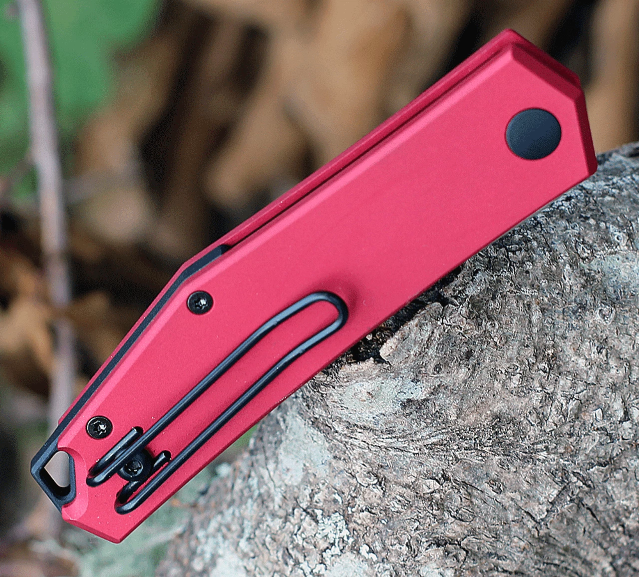 Giant Mouse Ace Clyde-Red-Alu, 3.0" N690 Steel Satin Plain Blade, Red Aluminum Handle 6 Giant Mouse Ace Clyde-Red-Alu, 3.0" N690 Steel Satin Plain Blade, Red Aluminum Handle - Image 4