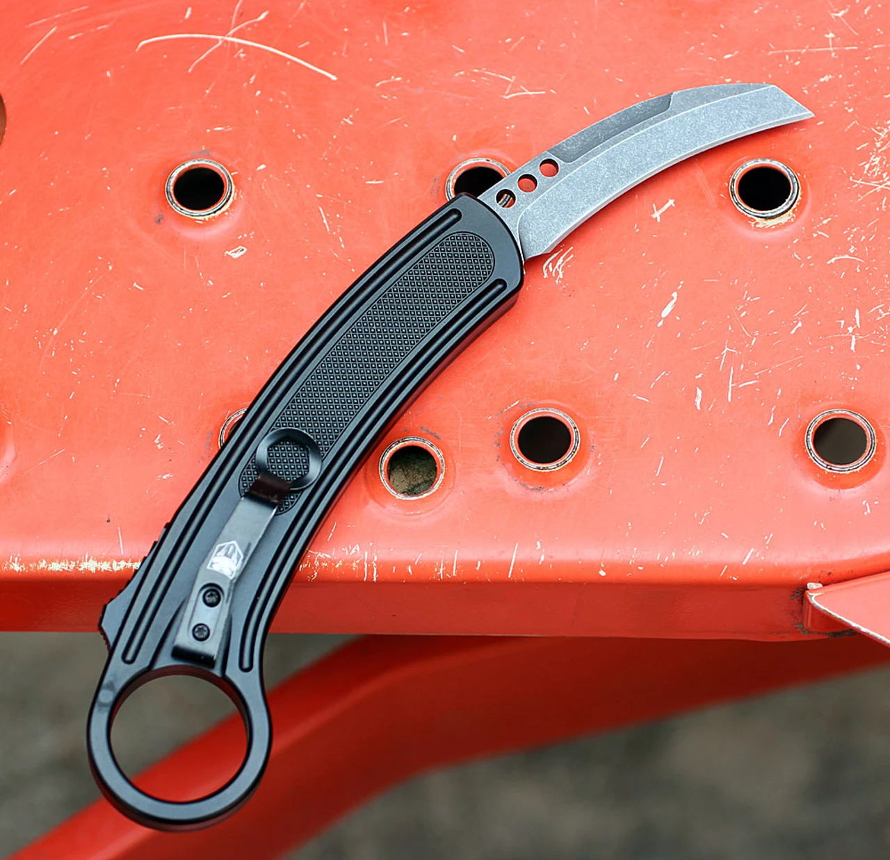 CobraTec Knives CTBK Karambit, 2.75" D2 Steel Blackwash Blade, Aluminum Handle 3 CobraTec Knives CTBK Karambit, 2.75" D2 Steel Blackwash Blade, Aluminum Handle