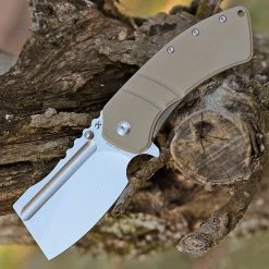 Kansept XL Korvid Flipper - Sand G10 (3.5" Satin 154CM) T1030A5
