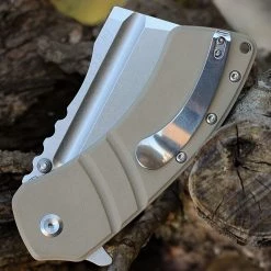 Kansept XL Korvid Flipper - Sand G10 (3.5" Satin 154CM) T1030A5 -Knives Sales kt1030A5.2 24368.1641927843