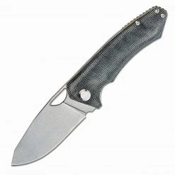 PMP Spartan Front Flipper - Blk Micarta (3.25" N690 SW) SPRTNMBK