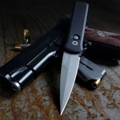 Pro-Tech Godson Automatic Blk Alum (3.15" 154CM Bead Blast) 720