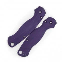 Flytanium Lotus Purple G-10 Scales - for Spyderco Paramilitary 2 Knife