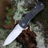 QSP Knife Hawk Linerlock QS131-C, 3.225" CPM S35VN Plain Blade, Carbon Fiber Handle