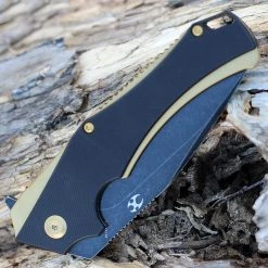 Kansept Hellx - Blk G10 / Gold Stainless (3.6" D2 Black SW) T1008A7 -Knives Sales t1008a7.3 59206.1644962863