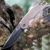 Kansept Mini Accipiter Front Flipper - Brown Micarta (3" 154CM Blk SW) T2007A3 -Knives Sales t2007a3.1 10851.1636729904