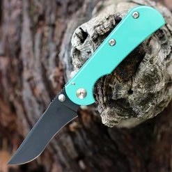 Toor Knives Chasm R- Teal 6AL-4V Ti (3.25" CPM 154 Blk)