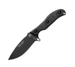 TOPS Knives Silent Hero 4 - Blk Micarta (4.25" 1095 Grey) TPHER0401